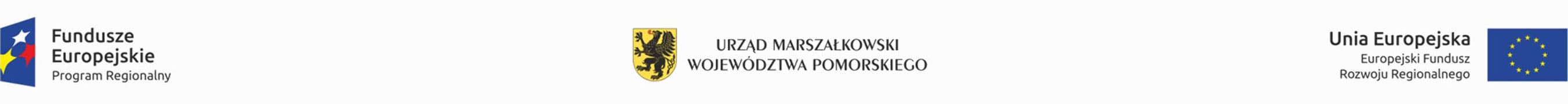 Fundusze Europejskie Program Regionalny, Urząd Marszałkowski Województwa Pomorskiego, Unia Europejska Europejski Fundusz Rozwoju Regionalnego